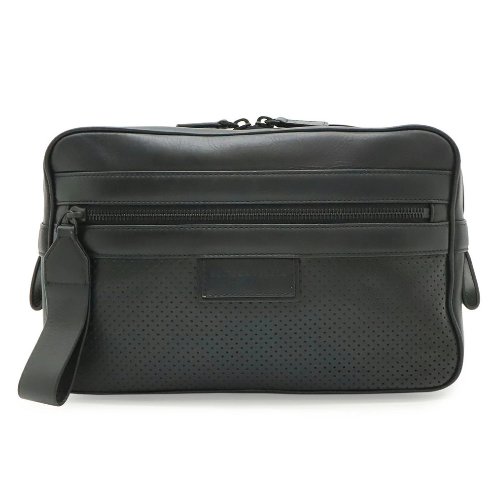 BOTTEGA VENETA Leggero Body Bag Waist Leather Black